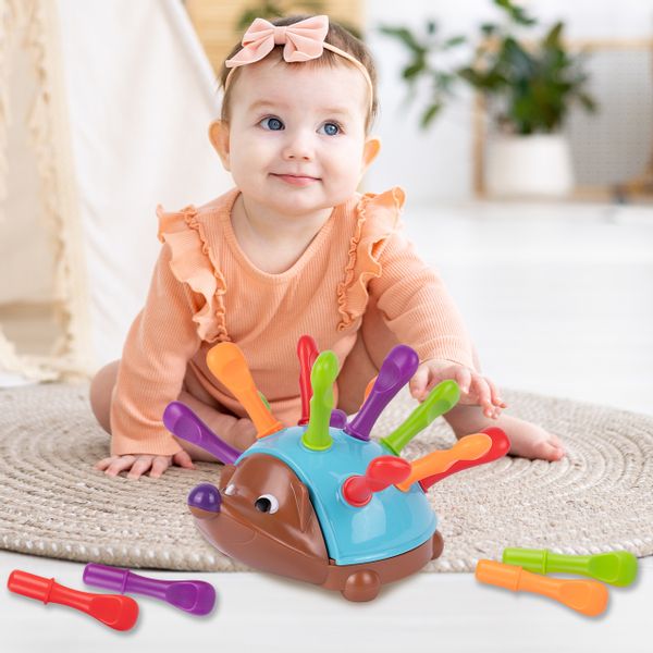 Sorter Jeżyk Układanka Edukacyjna Jeż Montessori Gra Liczby zdjęcie 7