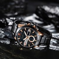 Zegarek męski CURREN 8384 - DUAL TIME Bransoleta Podświetlenie + BOX