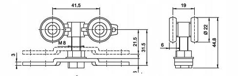 Wózek drzwi przejściowe Avanti S100 na Arena.pl