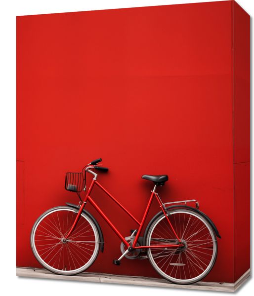 Obraz 40x50cm Czerwony Rower zdjęcie 1