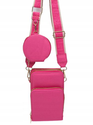 Victoria J. - torebka rowerówka portfel portfelik pasek BOHO fuksja HD470 na Arena.pl