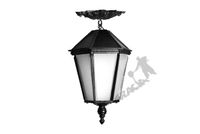 ZWIS NA HACZYKU J05 Z KLOSZEM ŻELIWNYM DUŻYM ŻELIWNA LAMPA OGRODOWA RETRO ELEGANCKA DO OGRODU ZEWNĘTRZNA