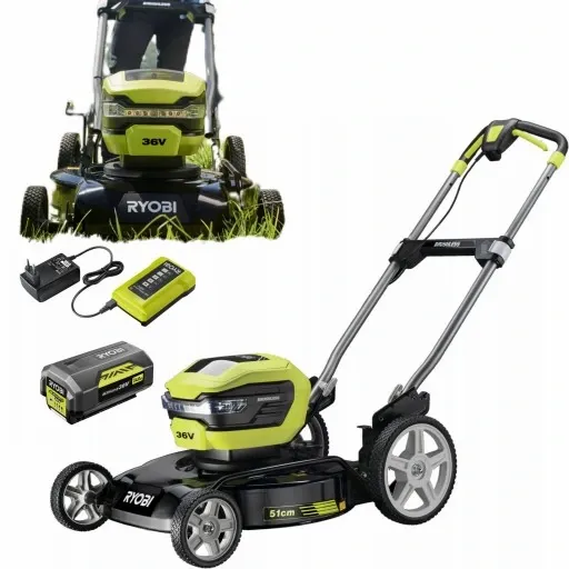 Kosiarka AKUMULATOROWA MULCZOWANIE RYOBI 36V 4Ah zdjęcie 4