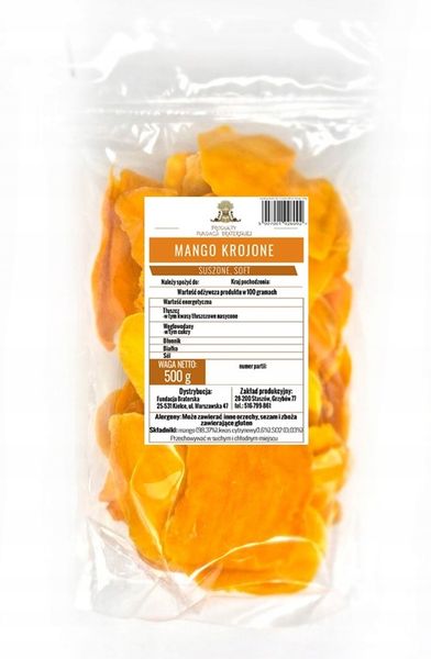 MANGO SUSZONE PLASTRY BEZ DODATKU CUKRU 500g - f_braterska zdjęcie 1