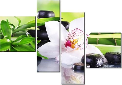 100 70CM OBRAZ 4 ELEM KAMIENIE SPA STORCZYK DRUK PŁÓTNO RAMA na Arena.pl