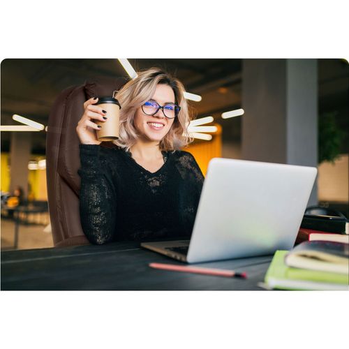 Fotel biurowy Sofotel Batory - kasztanowy na Arena.pl