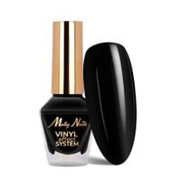 Klasyczny lakier Color Lacquer Vinyl Effect System MollyNails Black 10 ml