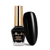 Klasyczny lakier Color Lacquer Vinyl Effect System MollyNails Black 10 ml