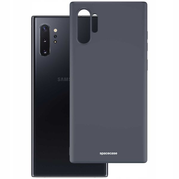Spacecase Silicone Case Galaxy Note 10+ Black zdjęcie 2