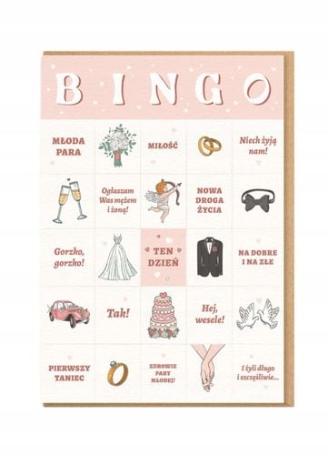 bingo kartka ślubna 3310 na Arena.pl