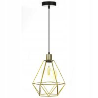 GEOMETRYCZNA LAMPA SUFITOWA ELEGANCKA ZŁOTA 24 CM