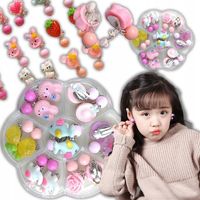 Kolczyki Dla Dzieci Dziewczynek Klipsy Na Uszy Bez Dziurek Zestaw 7 Par