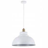 LAMPA SUFITOWA LOFTOWA BIALO MIEDZIANA E27 60W NOWOCZESNA