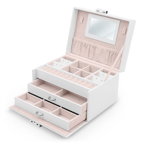 Szkatułka na biżuterię MS-700 Massido - biała zdjęcie 2