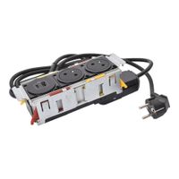 Gniazdo meblowe Incara DISQ'IN wyposażone 2X2P+Z/USB A+C, przewód 2m z wtyczką Legrand 654744