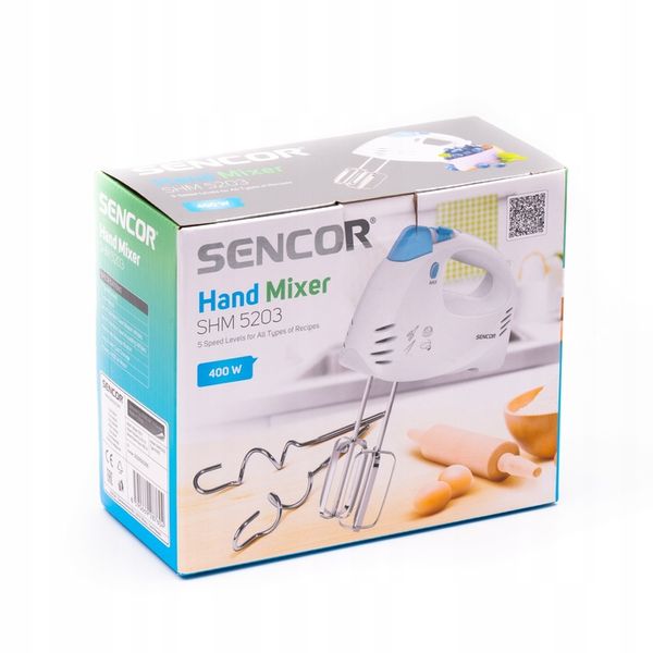 Lekki mikser ręczny blender CICHY 400W TURBO 5 pręd Sencor SHM 5203-EUE3 zdjęcie 5