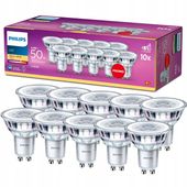 Żarówka LED PHILIPS GU10 4.6W = 50W 355lm 2700K CIEPŁA 36° PREMIUM 10