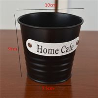 Metalowa Donica  W STYLU NORDIC - HOME & GARDEN 9 Czarny