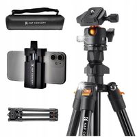 TRIPOD Statyw fotograficzny do aparatu + Głowica 3D uchwyt na telefon K&F