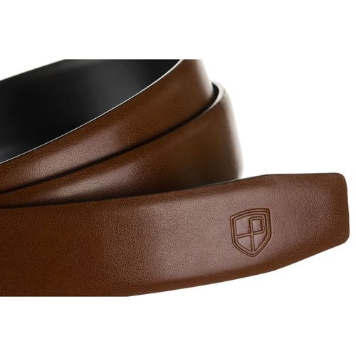 skórzany pasek męski w brązowym kolorze z klamrą - peterson 105 na Arena.pl