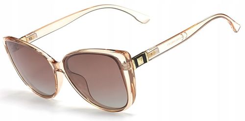 OKULARY PRZECIWSŁONECZNE DAMSKIE POLARYZACYJNE UV400 ETUI CIENIOWANE SZKŁA na Arena.pl