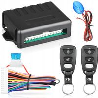 UNIWERSALNY SYSTEM ZAMKA CENTRALNEGO 12V DWA PILOTY STEROWNIK CENTRALKA