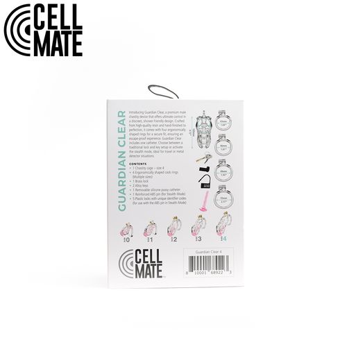 pas cnoty guardian chastity cage clear size 4 cellmate na Arena.pl