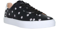 D.A.T.E. Sneakersy damskie - Newman Cats - rozmiar 37 - Czarne, skórzane