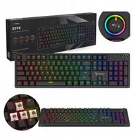 Klawiatura mechaniczna Savio Styx Outemu Brown RGB