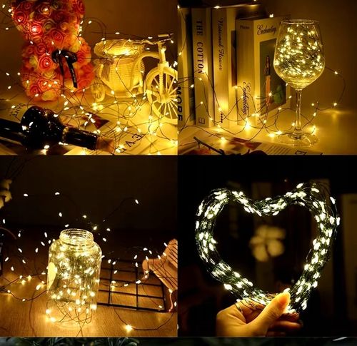 Lampki druciki mikro 1000LED 100 METRÓW NA ZIELONYM KABLU na Arena.pl