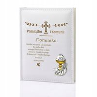 Prezent na komunię album na zdjęcia z grawerem