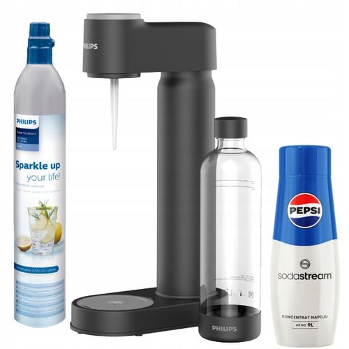 Saturator do wody PHILIPS GoZero ADD4901BK/10 Czarny na Arena.pl