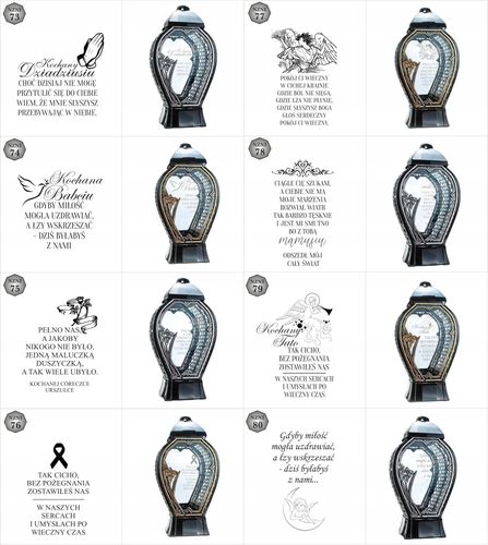 Latarenka nagrobna z imieniem i datą nowoczesny znicz wszystkich świętych na Arena.pl