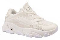 Sportowe sneakersy na grubej podeszwie białe Rozmiar obuwia - 38