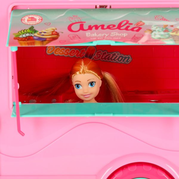 Samochód dla Lalek Auto Kamper Duży Food Truck Domek Akcesoria Lalka 21 el. zdjęcie 11
