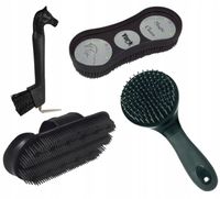 Zestaw szczotek dla konia zgrzebło kopystka