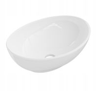 Umywalka nablatowa Eliza biała, owalna