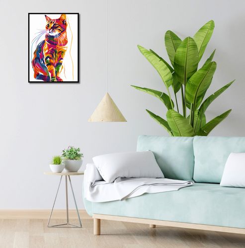 Plakat 40x55cm Nasycony Kot na Arena.pl