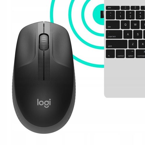 Myszka bezprzewodowa Logitech M190 Logi Czarna optyczna 1000 DPI Wygodna na Arena.pl