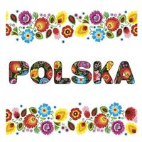 Serwetki papierowe Folk Łowicz Polska, 20 szt.