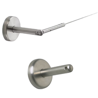 Karnisz linka stalowa do zasłon łącznik narożny wspornik do karnisza IKEA 5m