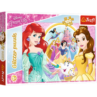 Puzzle - 100 Glitter - Wspomnienia Belli i Arielki Trefl 14819
