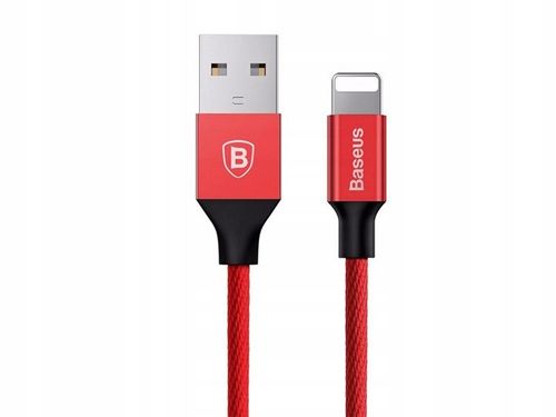 Kabel Baseus Yiven Lightning 180 cm 2A - czerwony na Arena.pl