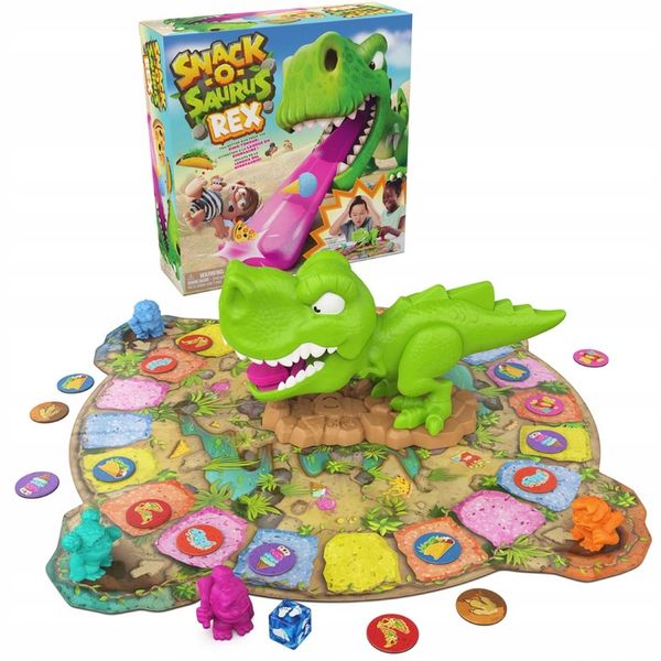 SPIN MASTER PRZEKĄSKA REXA SNACK-O-SAURUS REX GRA RODZINNA PLANSZOWA 5+ zdjęcie 7