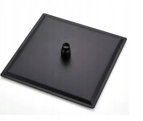 DESZCZOWNICA PRYSZNICOWA CZARNA NATRYSKOWA PRYSZNICA KWADRATOWA 25 CM na Arena.pl