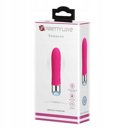 Mini wibrator PRETTY LOVE - SAMPSON Pink na Arena.pl