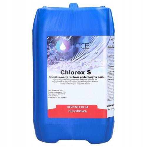 Podchloryn sodu 15% chlor w płynie do basenu jacuzzi 5l Chlorox S na Arena.pl