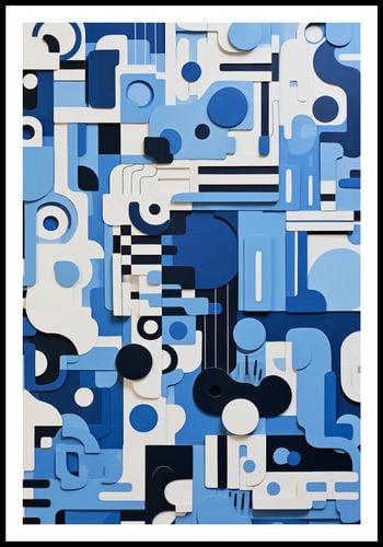 Plakat 68x101cm Niebieski Labirynt na Arena.pl