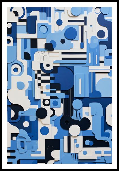 Plakat 68x101cm Niebieski Labirynt zdjęcie 3