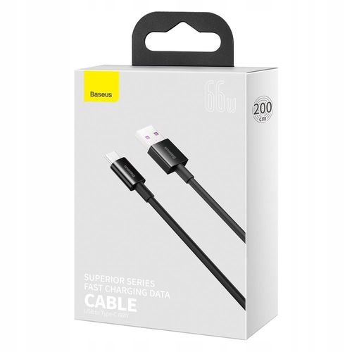 Kabel niktrade USB - USB typ C 2 m czarny na Arena.pl